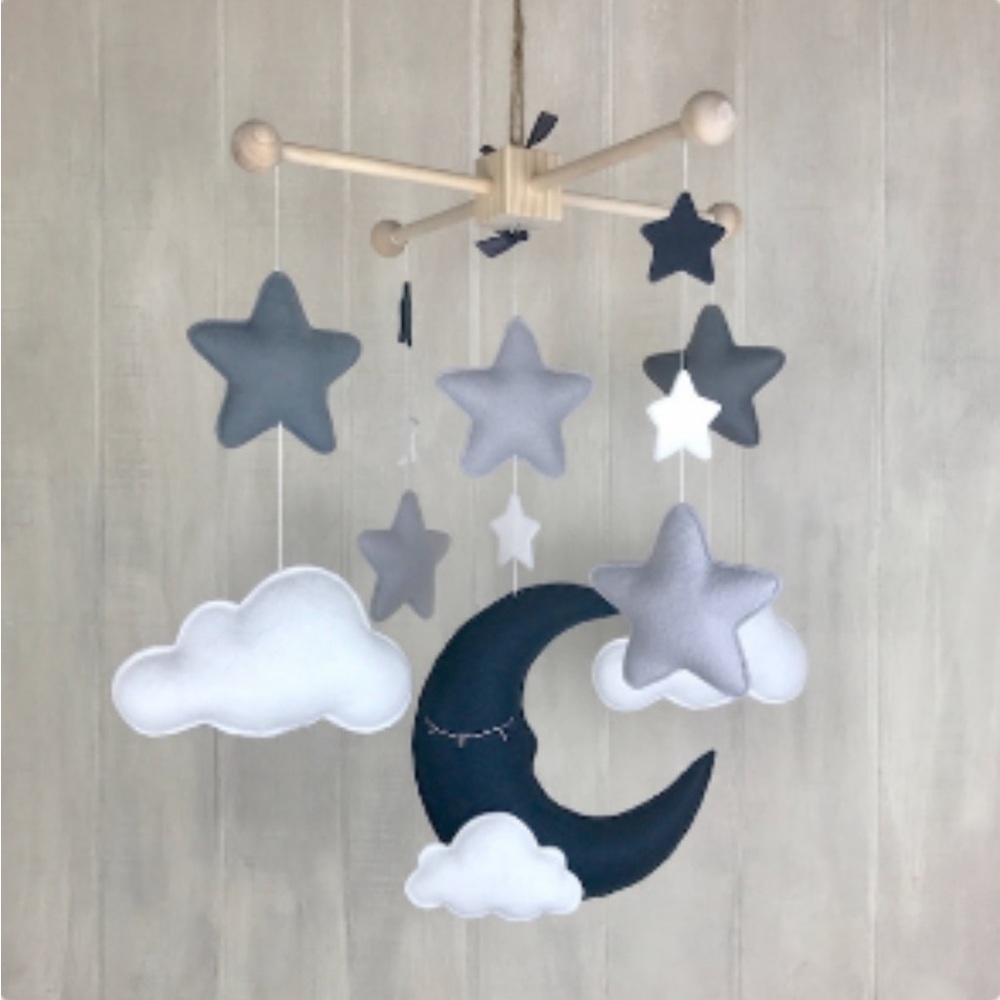 Baby Mobile Moon Clouds Stars